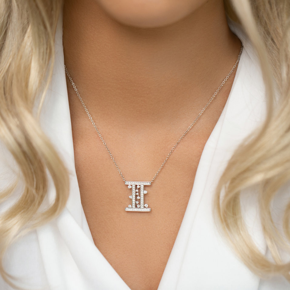 Náhrdelník s diamantmi Goddess Twins