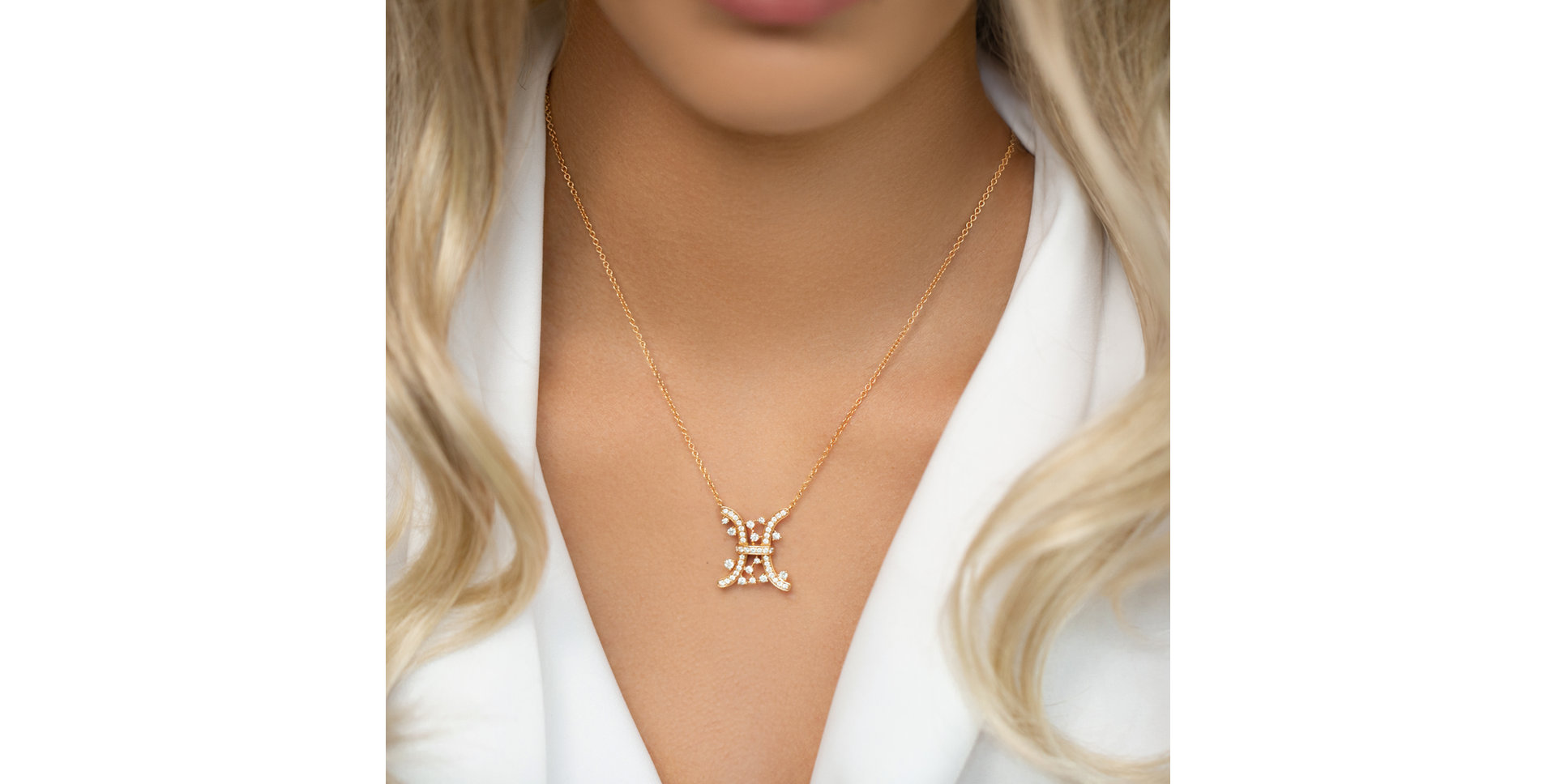 Náhrdelník s diamantmi Goddess Helena