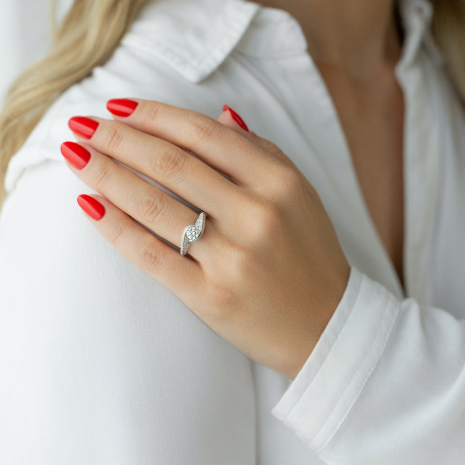 Prsteň s diamantmi Noémie