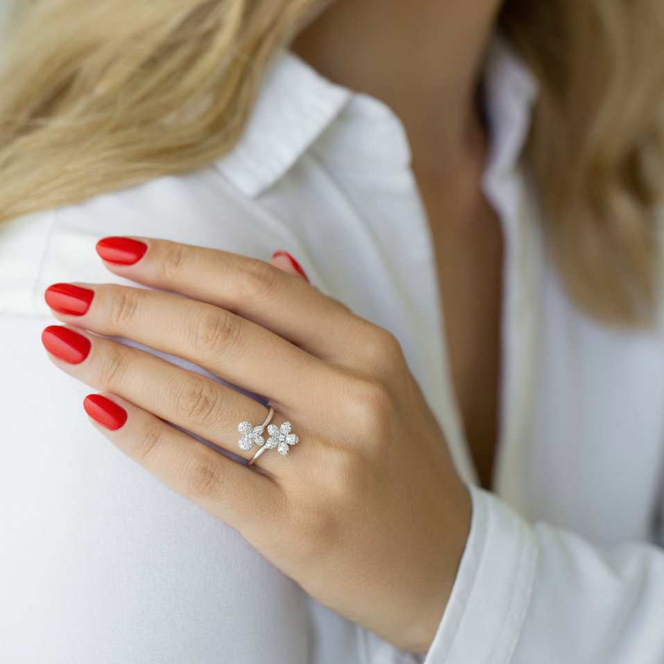 Prsteň s diamantmi Nature Departure