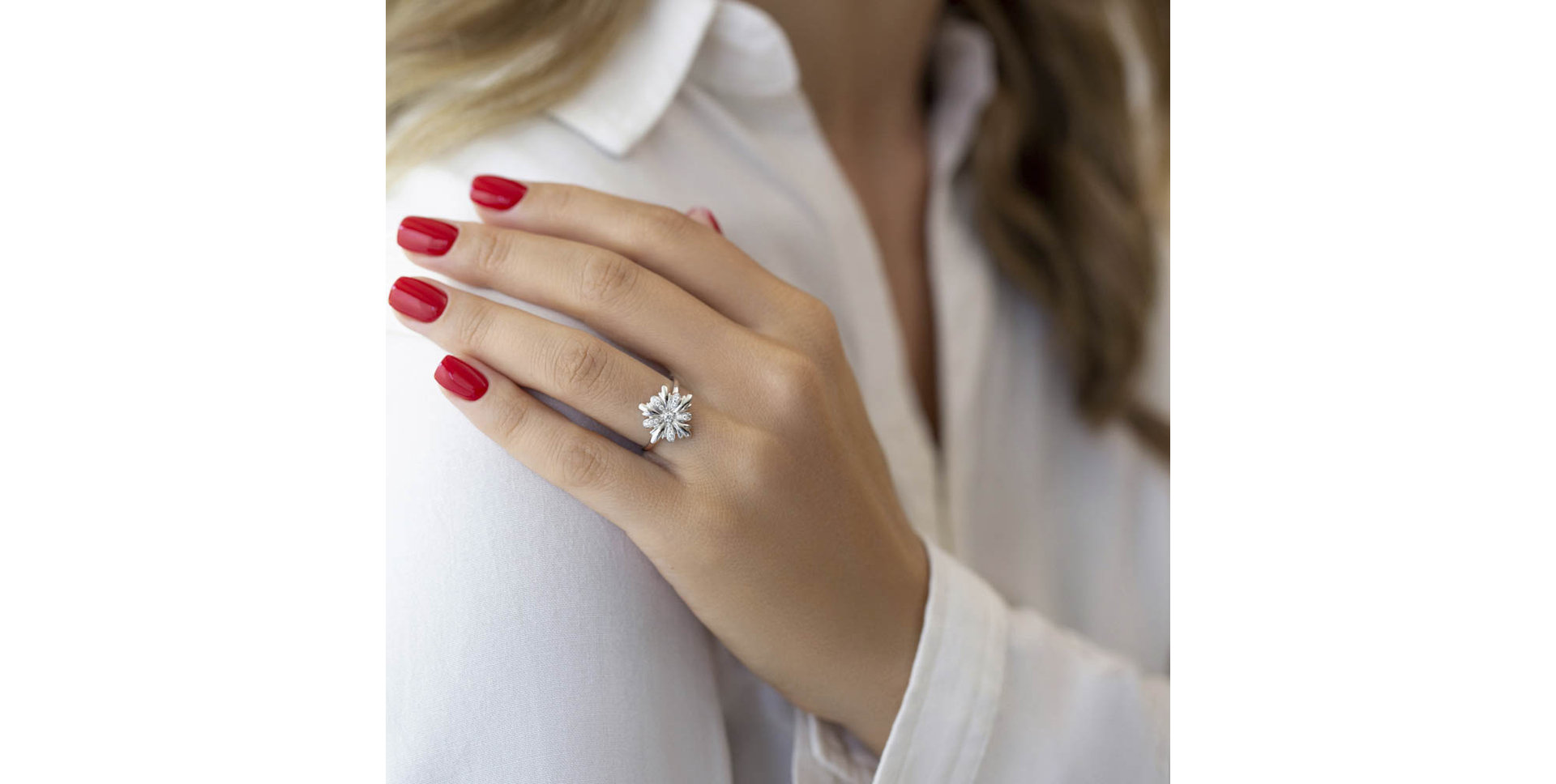 Prsteň s diamantmi Floriana