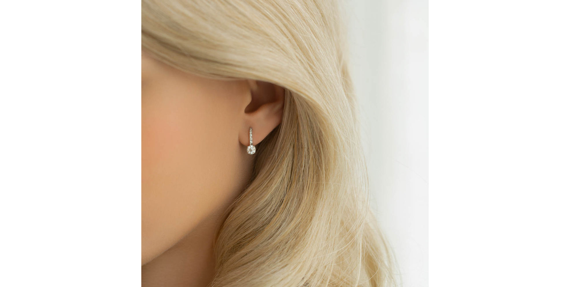 Náušnice s diamantmi Fairytale Gentility