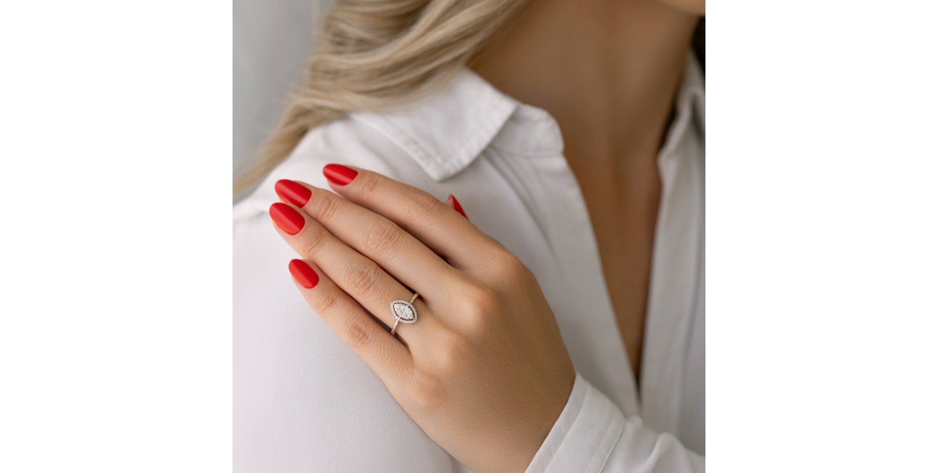 Prsteň s diamantmi Divine Poem