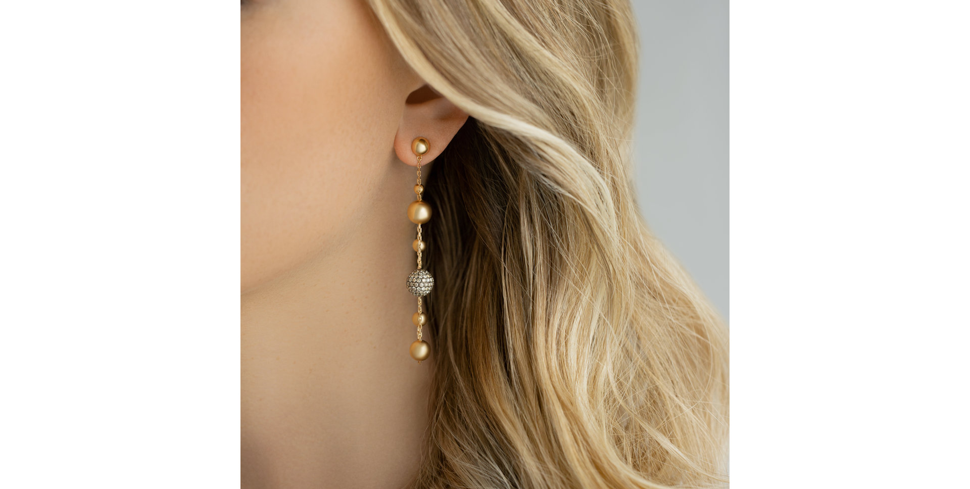 Náušnice s hnedými diamantmi Fantastic Marvel