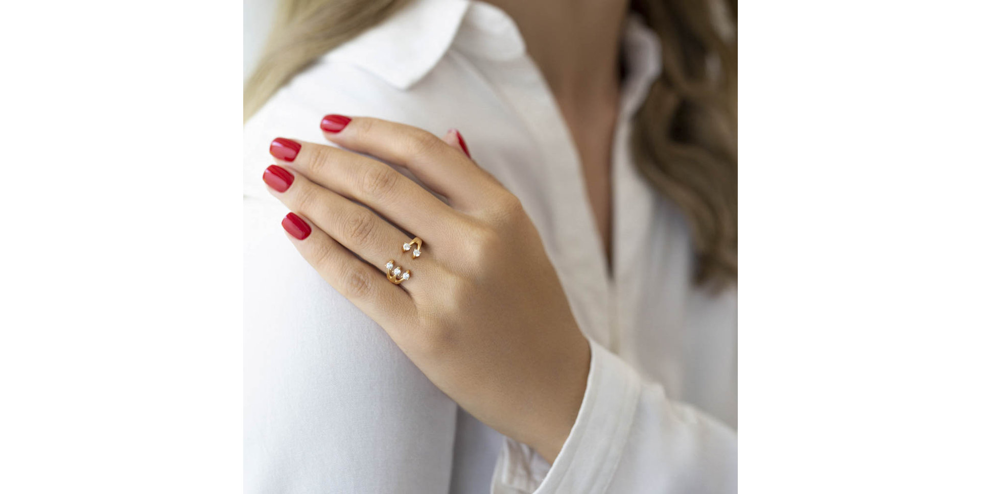 Prsteň s diamantmi Gabrielle