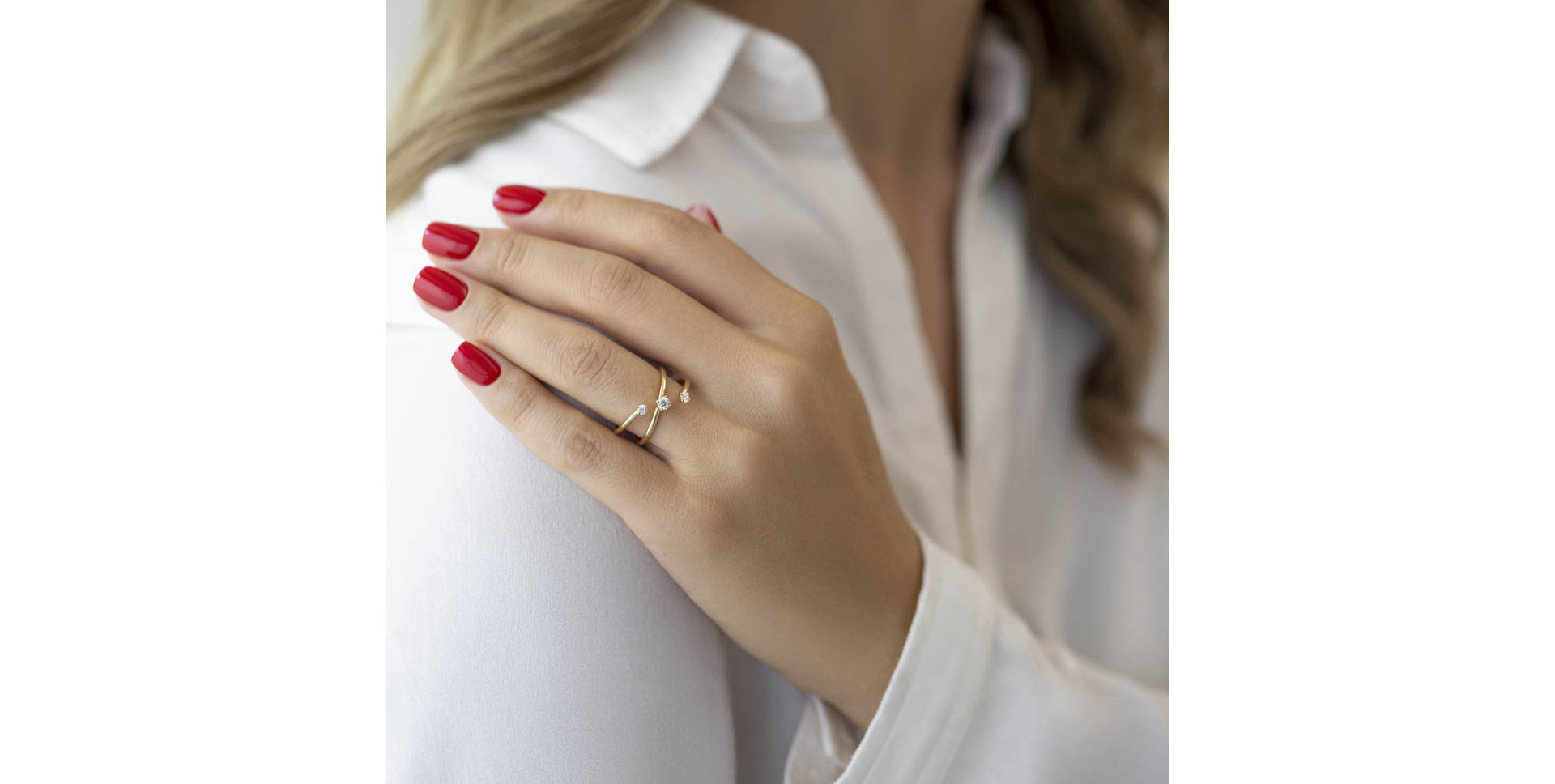 Prsteň s diamantmi Luxe Vesper