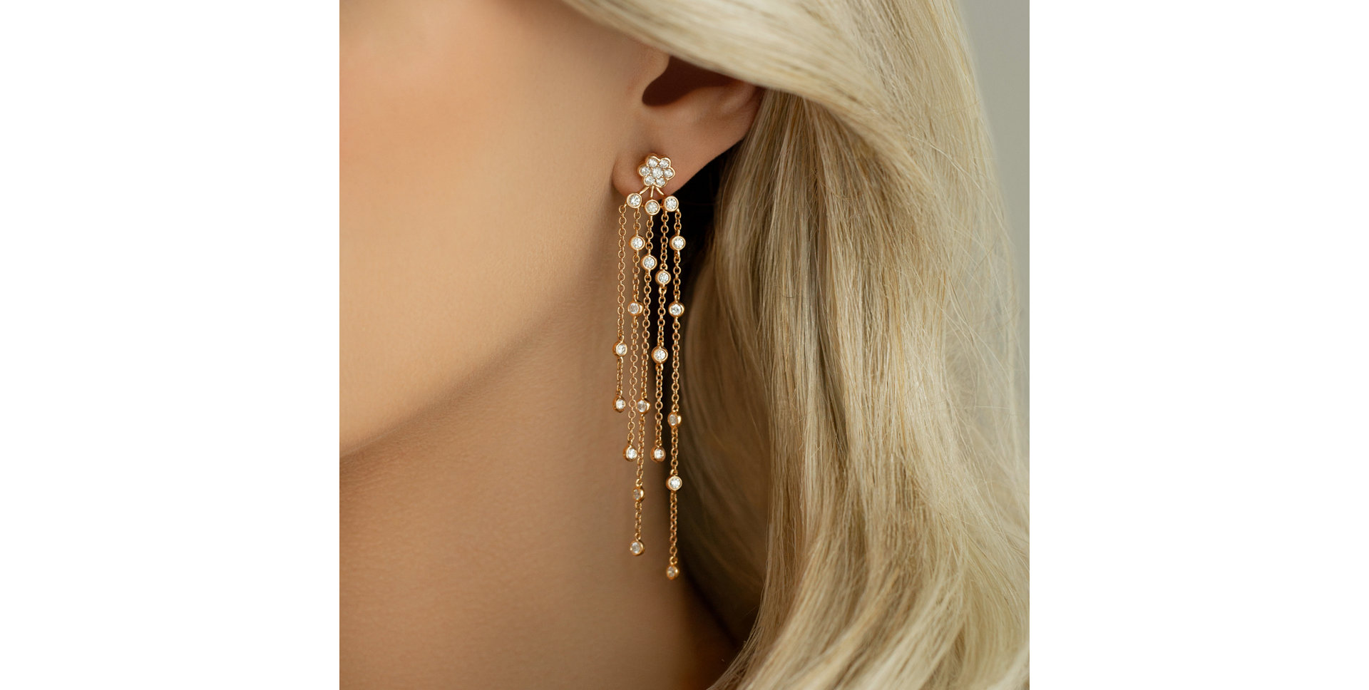 Náušnice s diamantmi Kismet