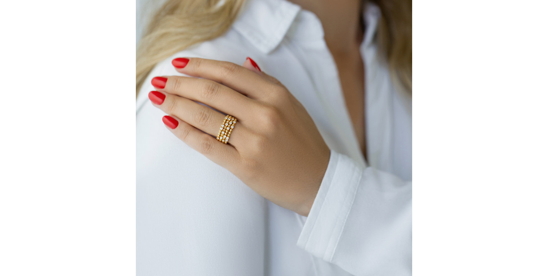 Prsteň s diamantmi Sunset Glow