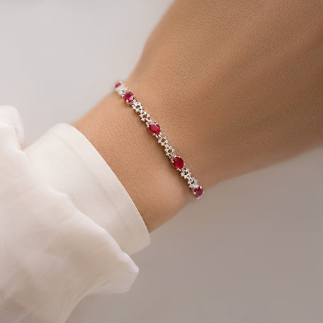 Náramok s diamantmi a rubínmi Ruby Duchess