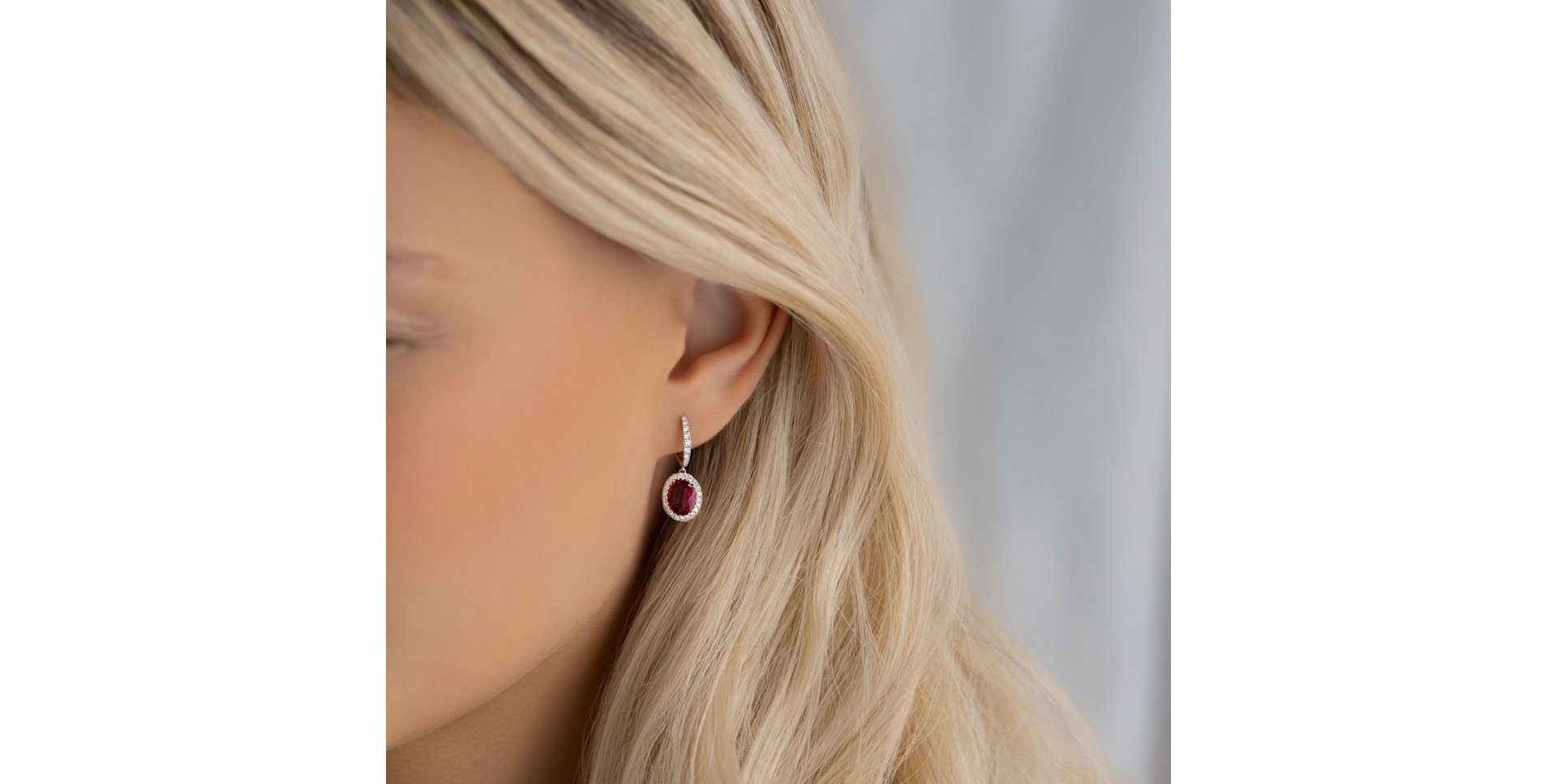 Náušnice s diamantmi a turmalínom Sweet Charm