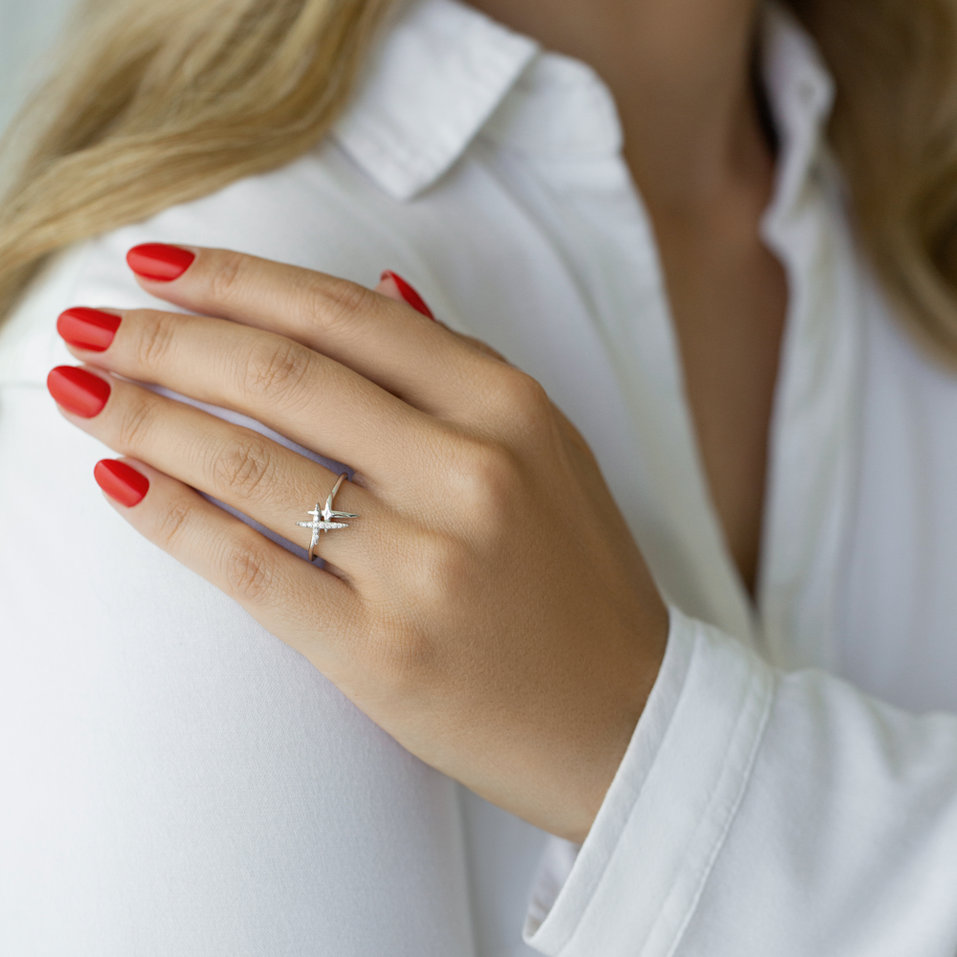 Prsteň s diamantmi Radiant Belief