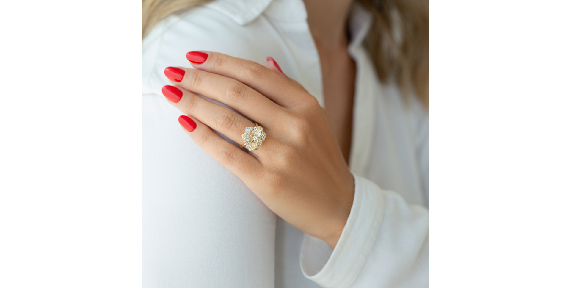 Prsteň s diamantmi Blooming Desire