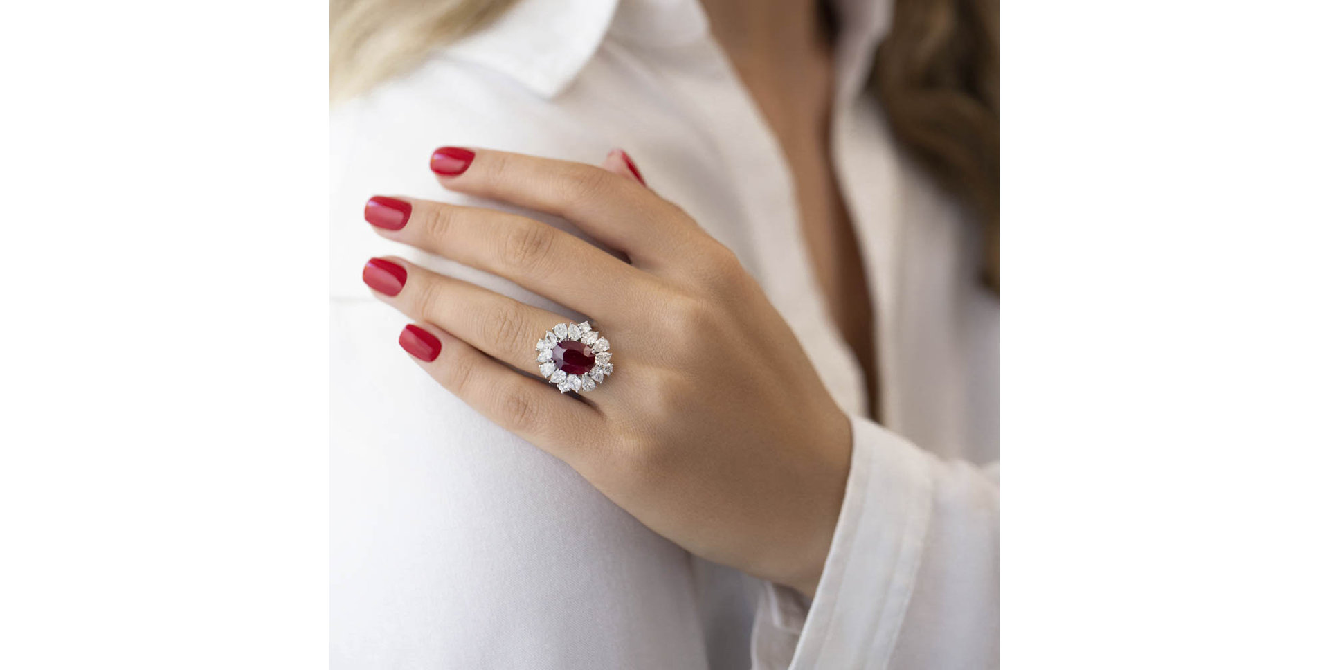 Prsteň s rubínom a diamantmi Ruby Queen