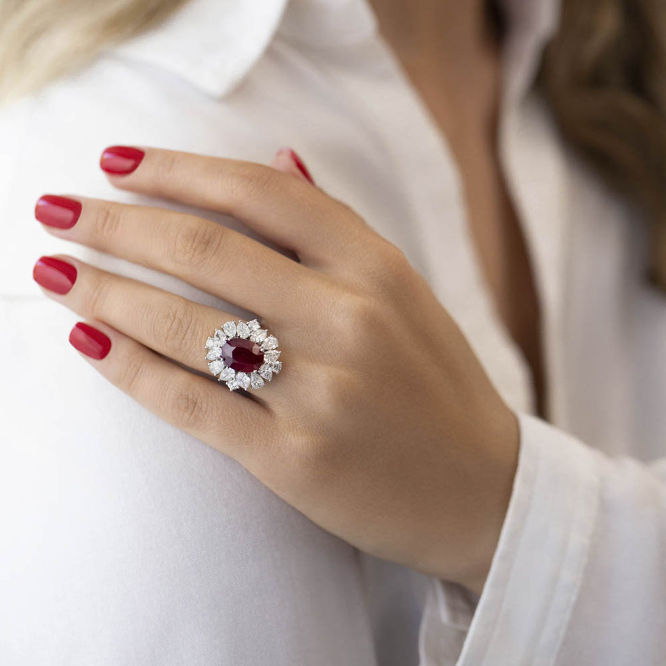 Prsteň s rubínom a diamantmi Ruby Queen