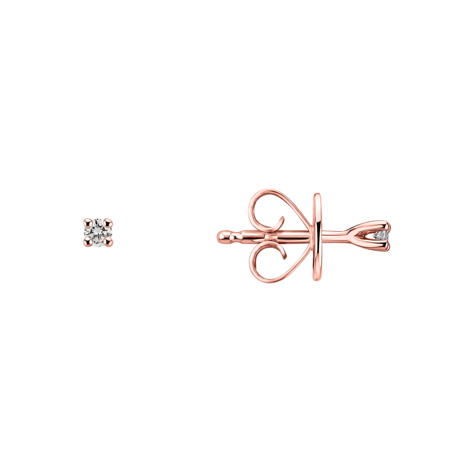 Náušnice s diamantom Star Celebration