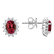 Náušnice s rubínom a diamantmi Princess Sparkle3