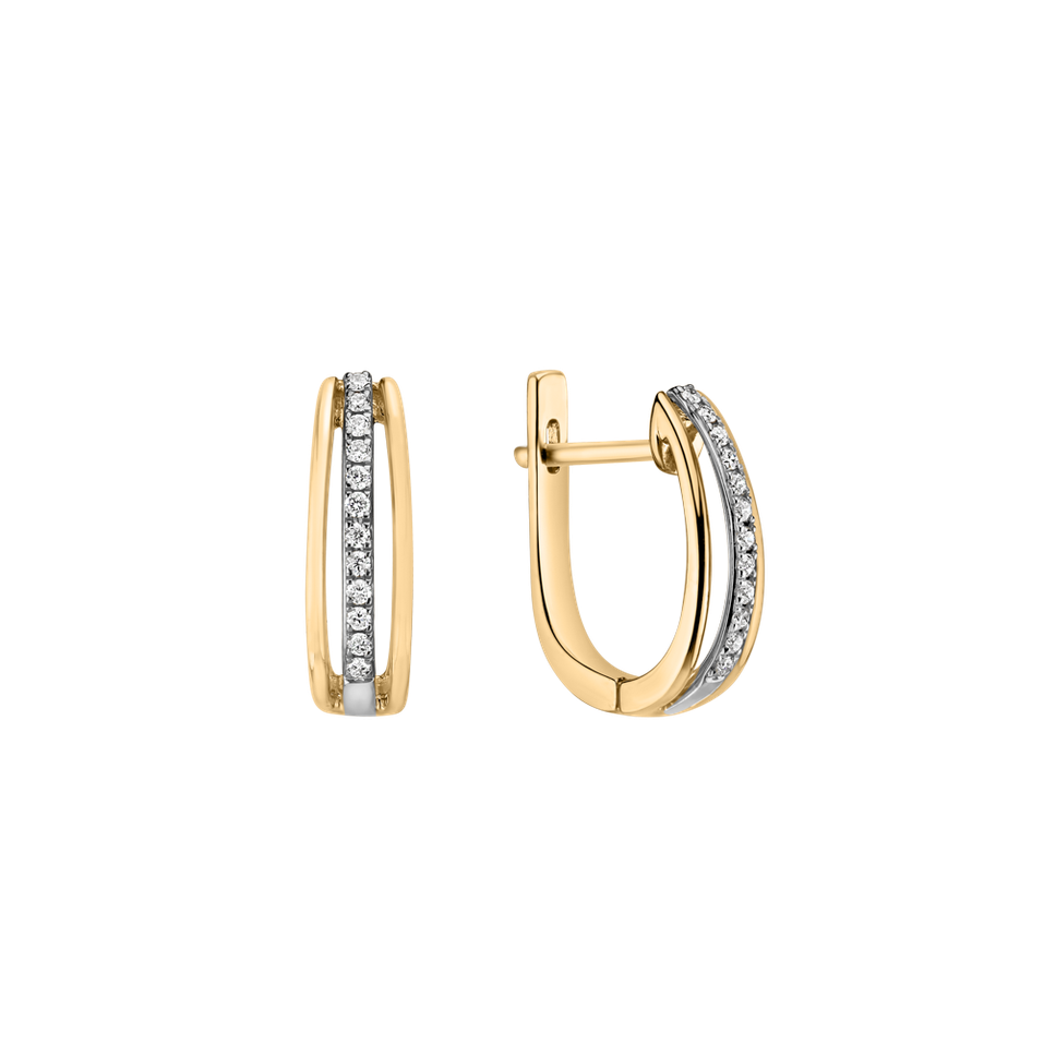 Náušnice s diamantmi Night Sky