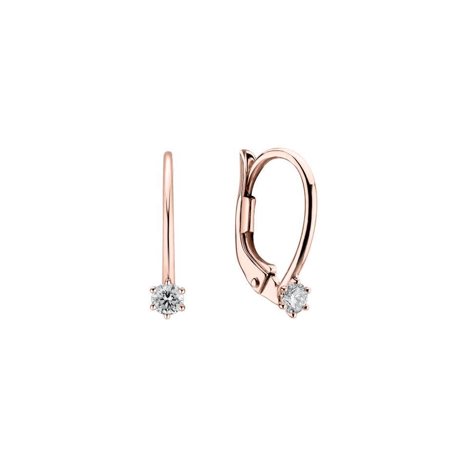 Náušnice s diamantom Everyday Glow