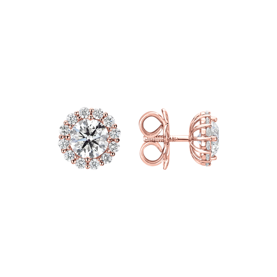 Náušnice s diamantmi Bloom Spark