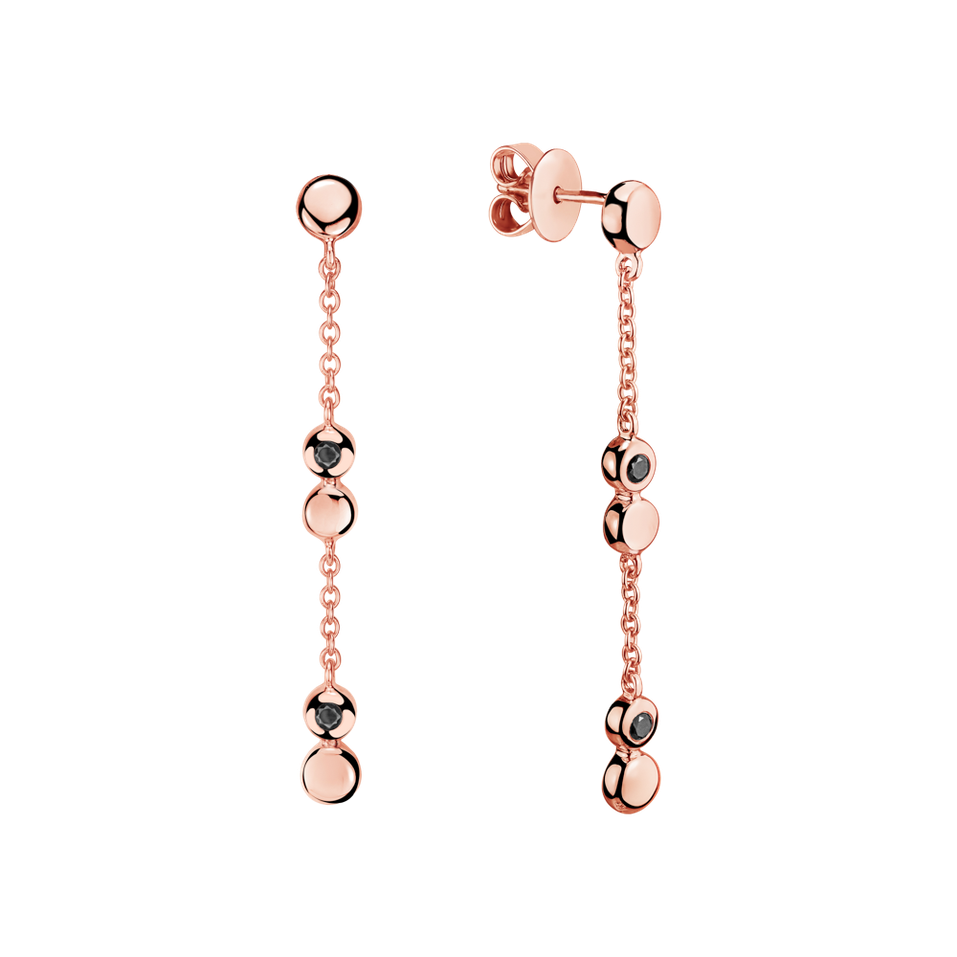 Náušnice s diamantmi Charming Waterfall