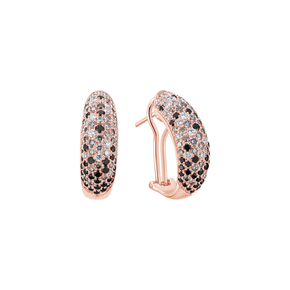 Náušnice s diamantmi Inferno Night