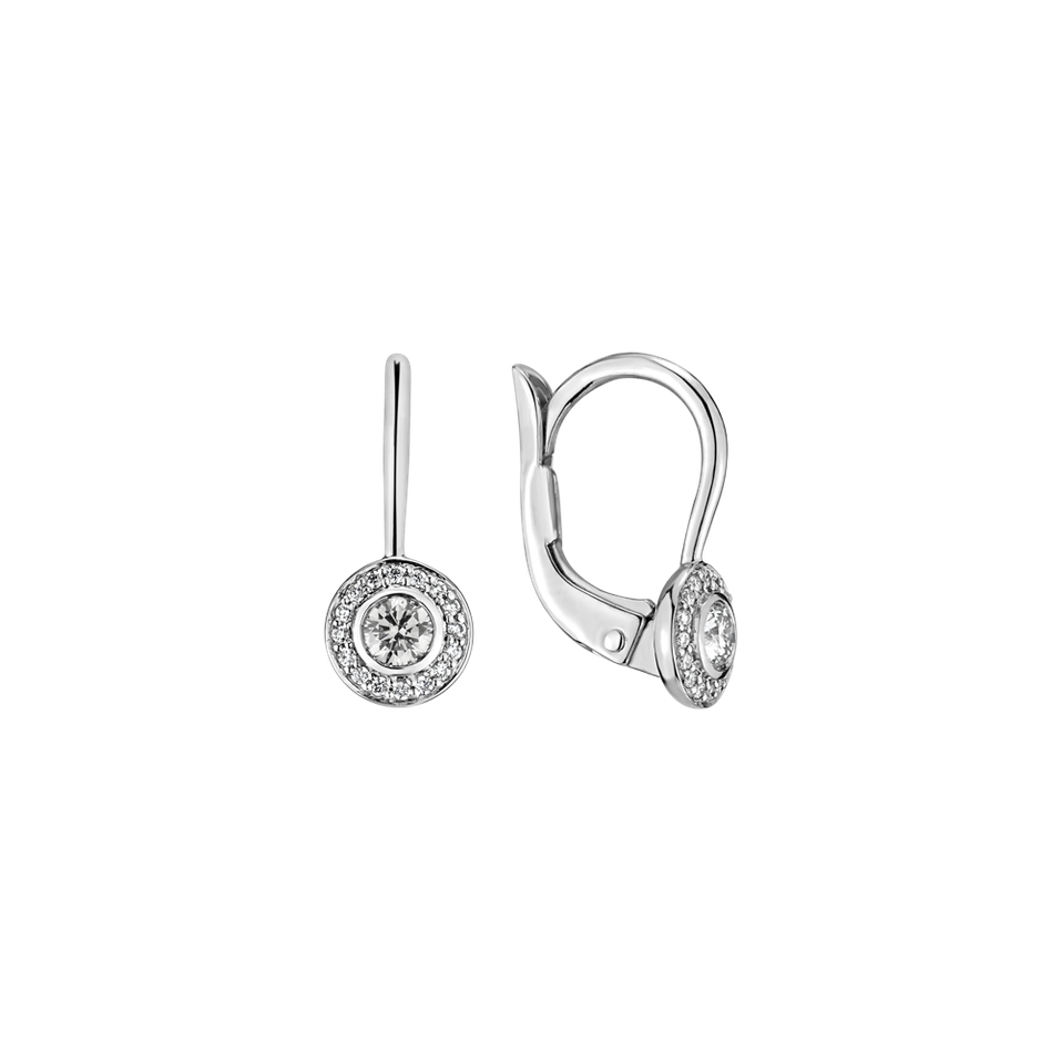 Náušnice 14kt biele zlato s diamantmi Náušnice ALO Magic Snowflakes