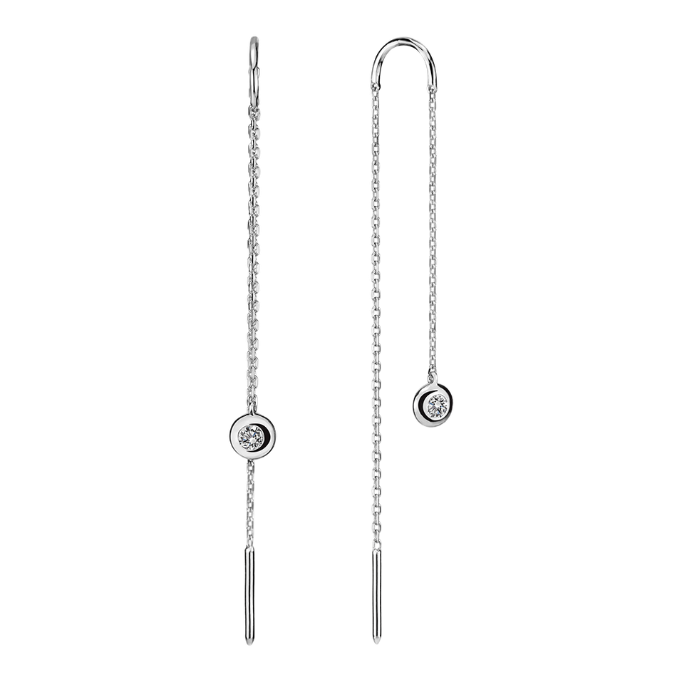 Náušnice s diamantom Thazen