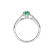 Prsteň s diamantmi a smaragdom Luciano3