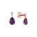 Náušnice s diamantom a ametystom Whispers of Avalon3
