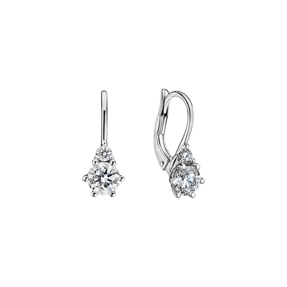 Náušnice s diamantmi Lux