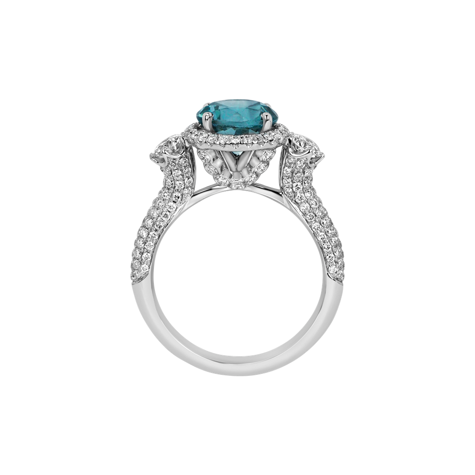 Prsteň s turmalínom a diamantmi Nicolina