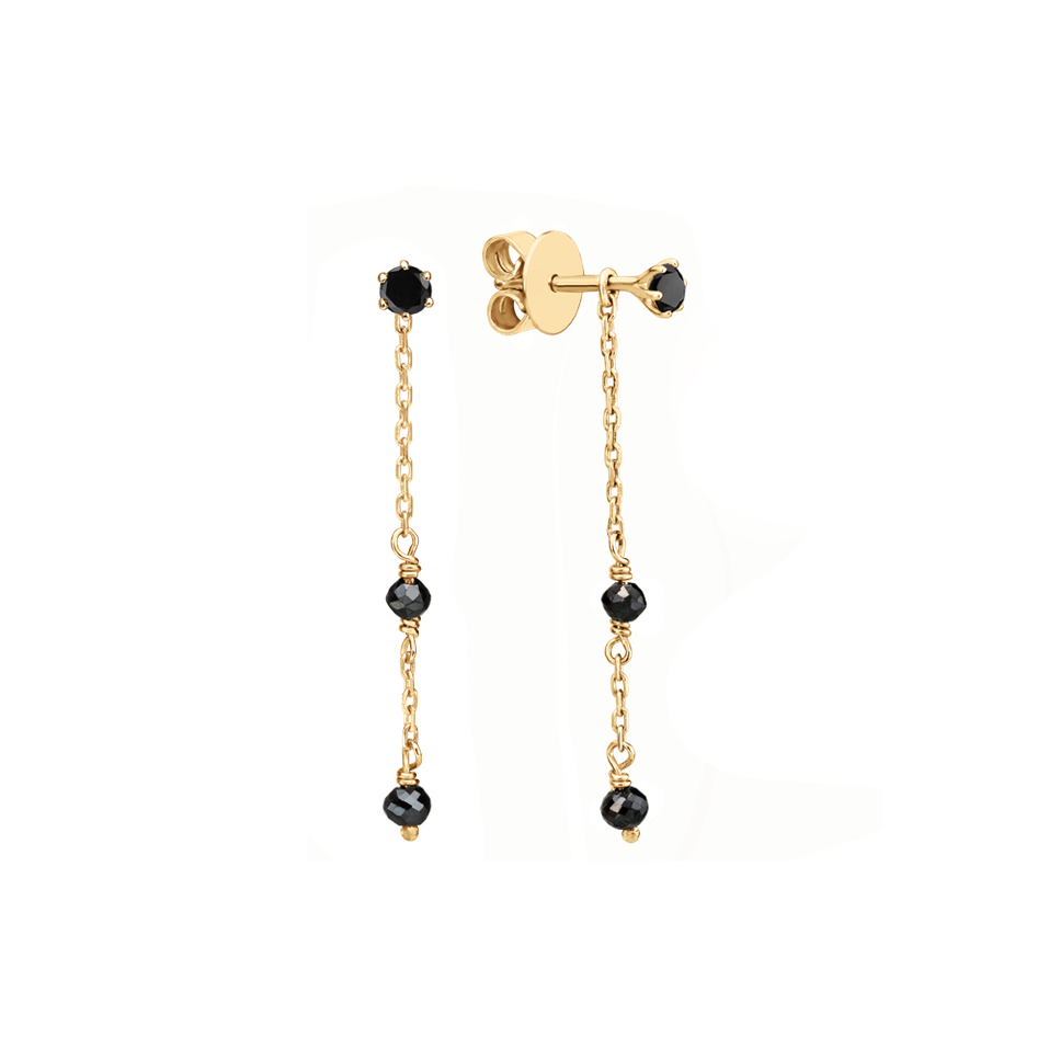 Náušnice s diamantmi Glance of Night