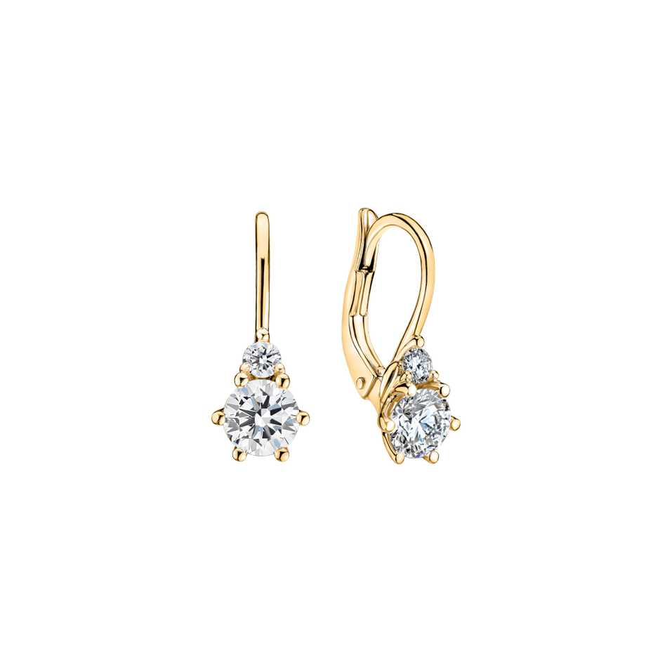 Náušnice s diamantmi Lux