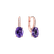 Náušnice s diamantmi a ametystom Iris Elegance3
