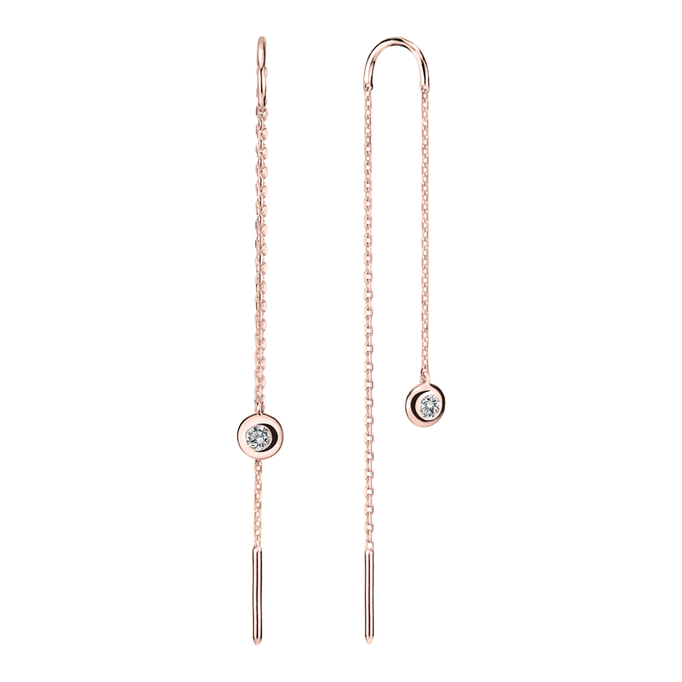 Náušnice s diamantom Thazen