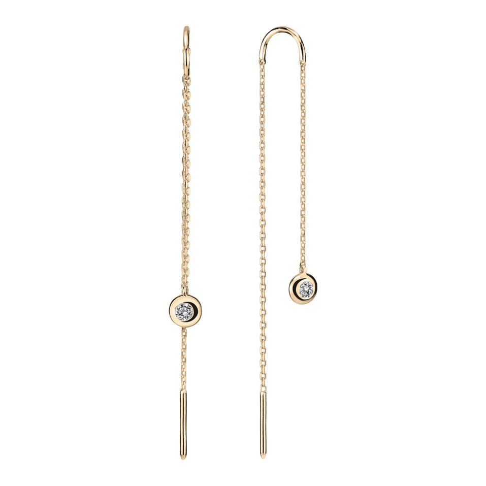 Náušnice s diamantom Thazen