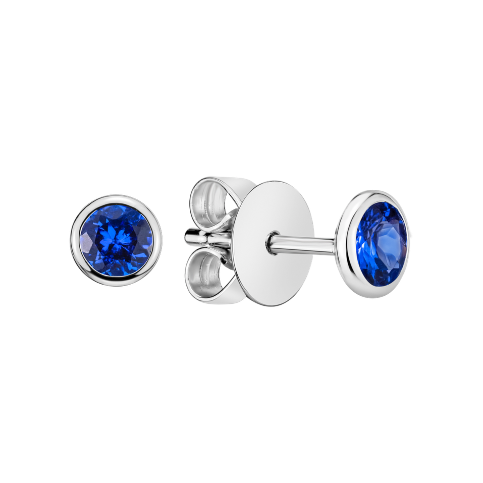 Naušnice s tanzanitom Shiny Dots