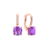 Náušnice s diamantmi a ametystom Calliope3