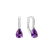 Náušnice s diamantmi a ametystom Tearfall3