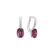 Náušnice s diamantmi a rhodolitom Lucrezia3