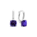 Náušnice s diamantmi a ametystom Calliope3