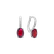 Náušnice s diamantmi a rubínom Lucrezia3