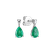 Náušnice s diamantmi a smaragdom Whispers of Avalon3
