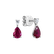 Náušnice s diamantom a rubínom Whispers of Avalon3