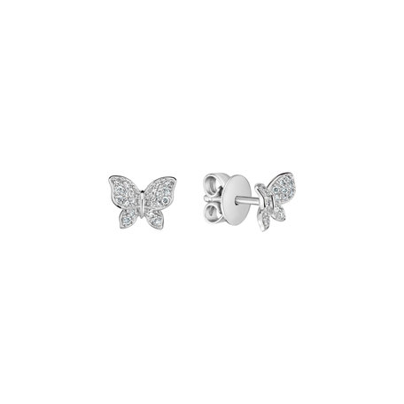 Náušnice s diamantmi Lucky Wings