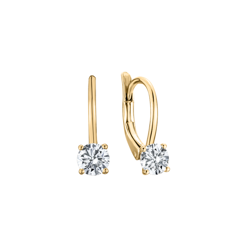Náušnice s diamantom Gleam