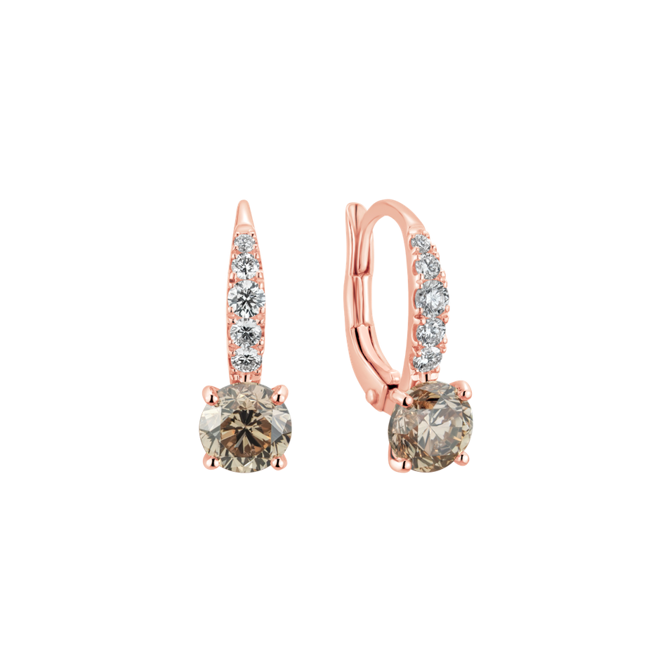 Náušnice s diamantmi Evoria