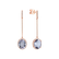 Náušnice s diamantmi a ametystom Silvia3