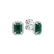 Náušnice s diamantmi a smaragdom Aleen3