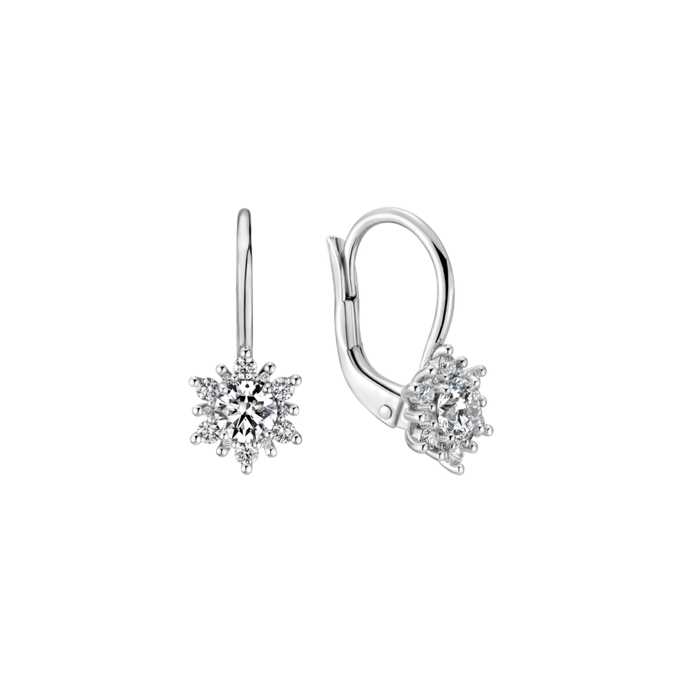 Náušnice s diamantmi Winter Fairytale